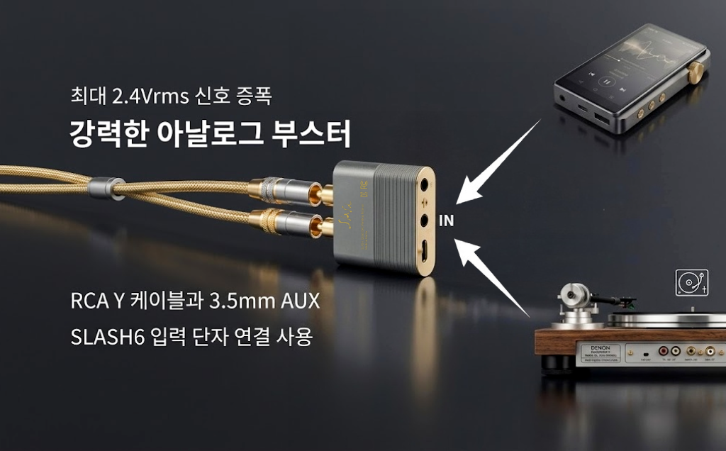 [본사직영] 디오 SLASH6 Hi Res 블루투스 USB DAC (고음질 LDAC 광입출력 AUX)
