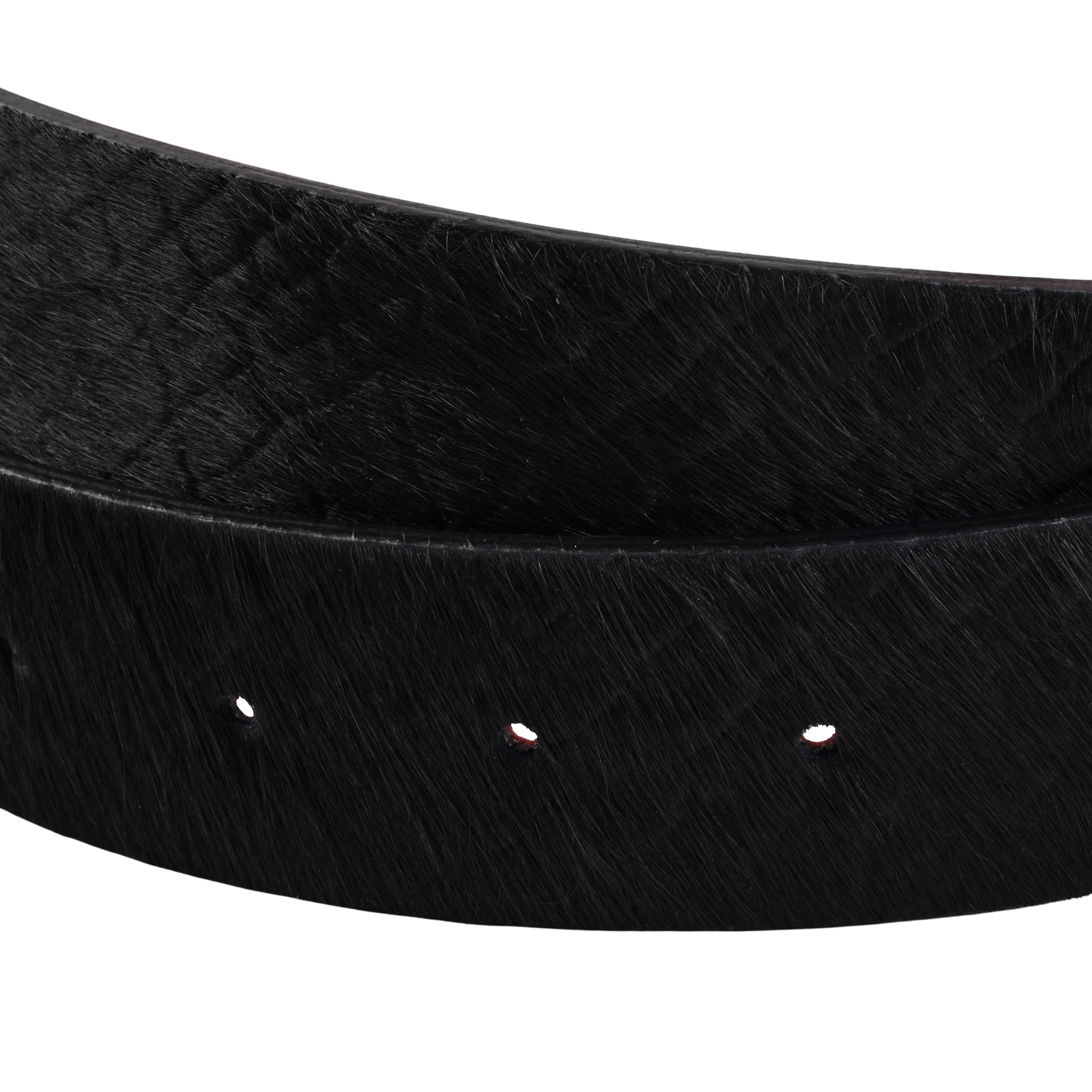CORE BELT - HAIR ON CALF (BLACK SNAKE / RED LINING)