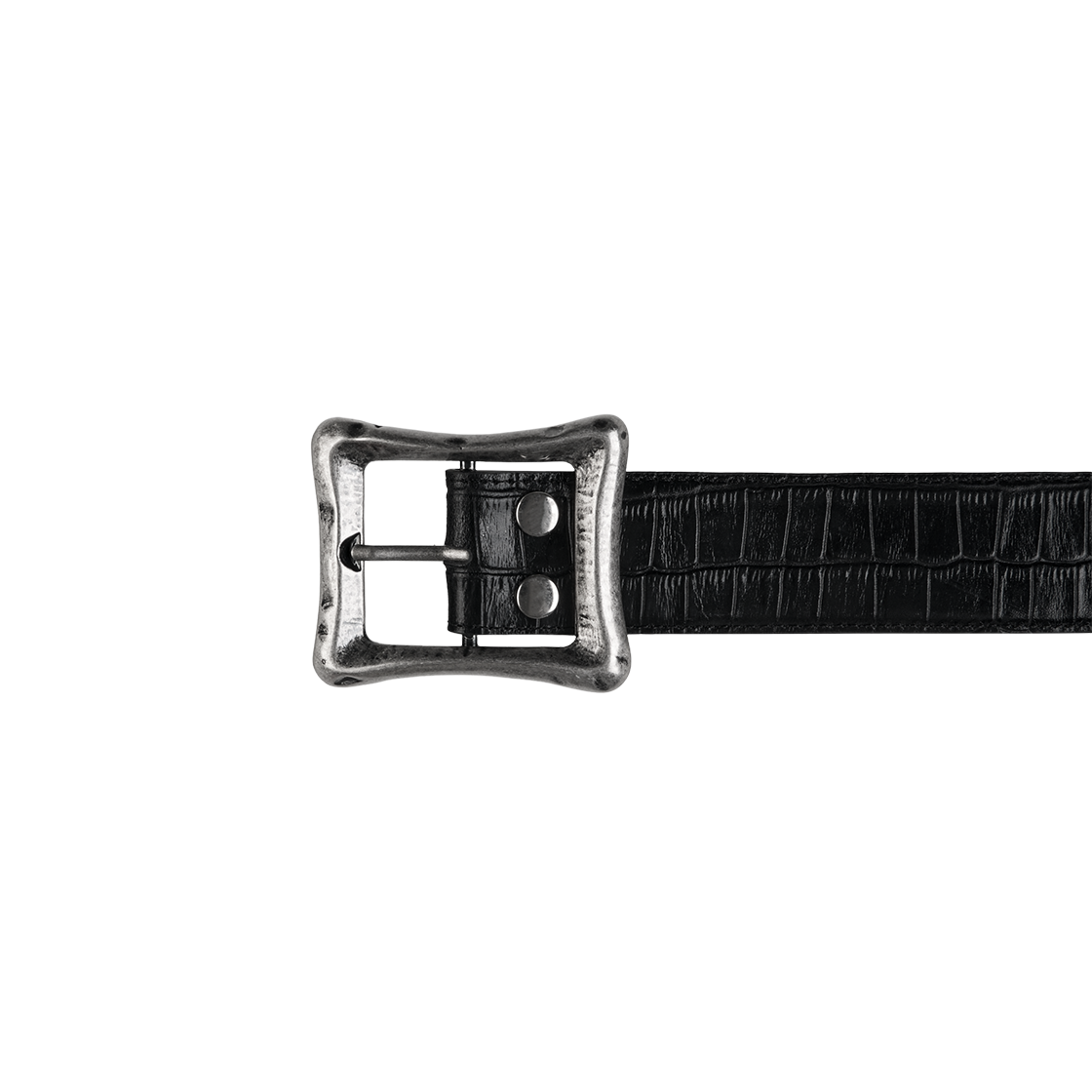 CORE BELT - CROC EMBOSSED (GLOSSY BLACK)
