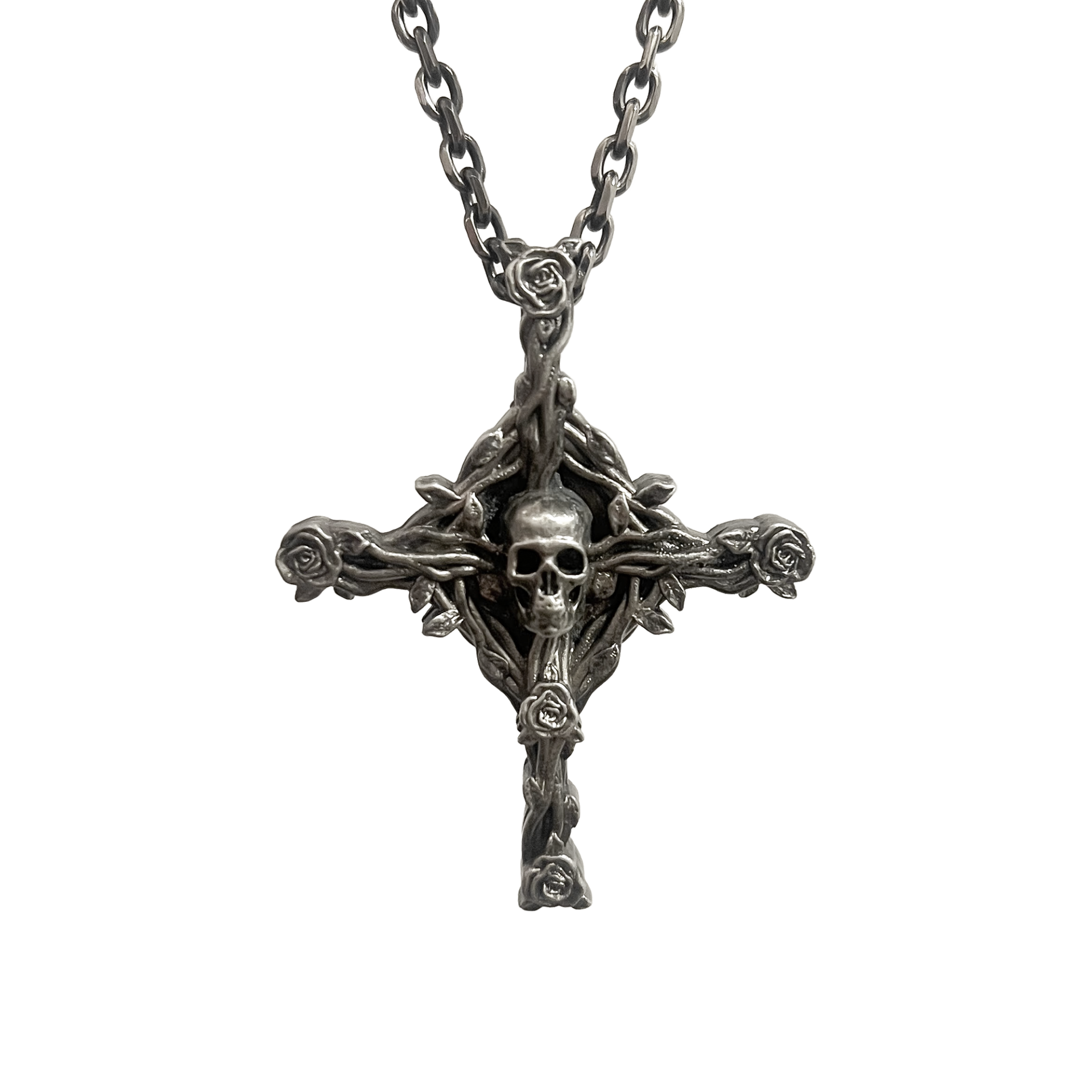 [Pre-order] SKULL BAROQUE CROSS NECKLACE