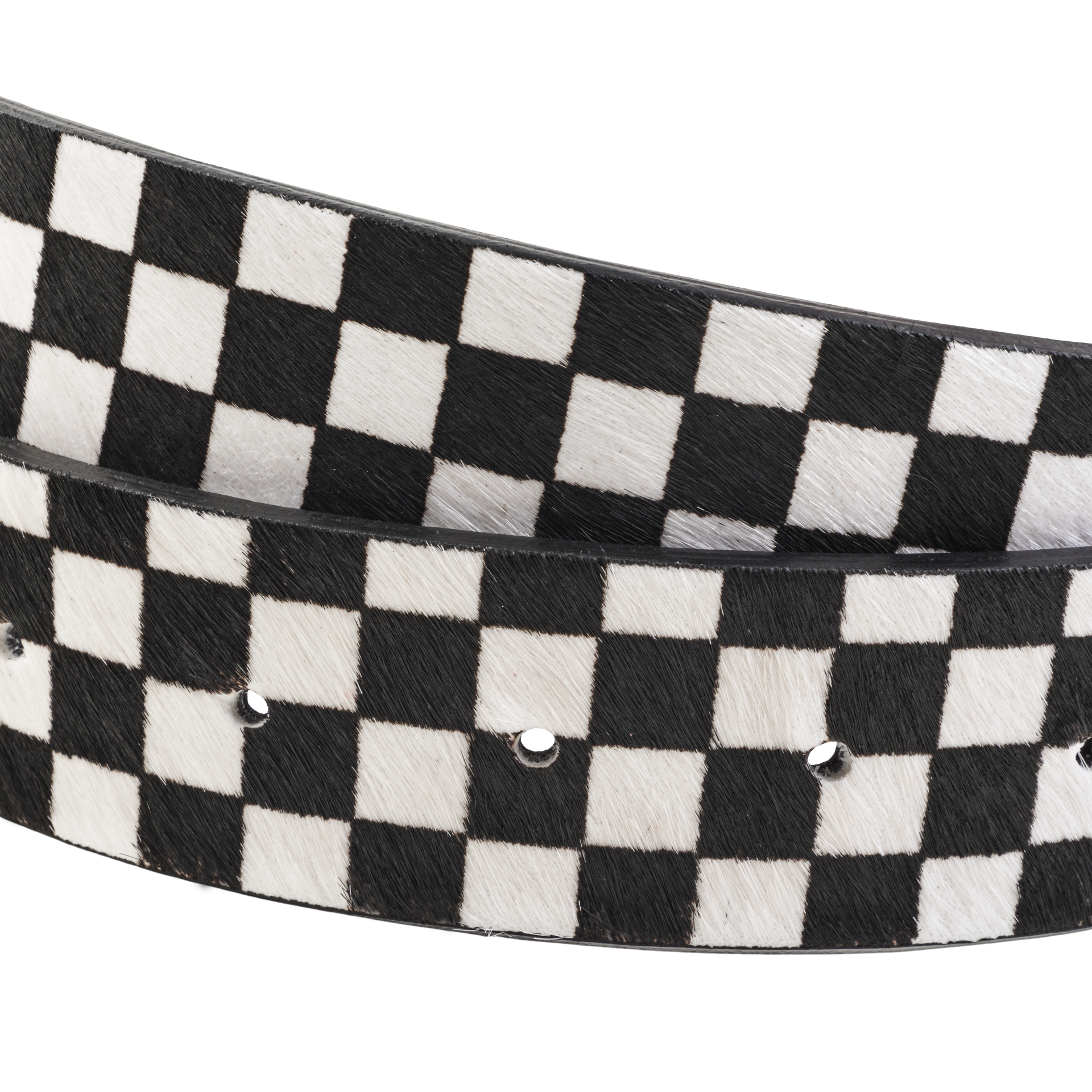 CORE BELT - HAIR ON CALF (CHECKER BOARD)