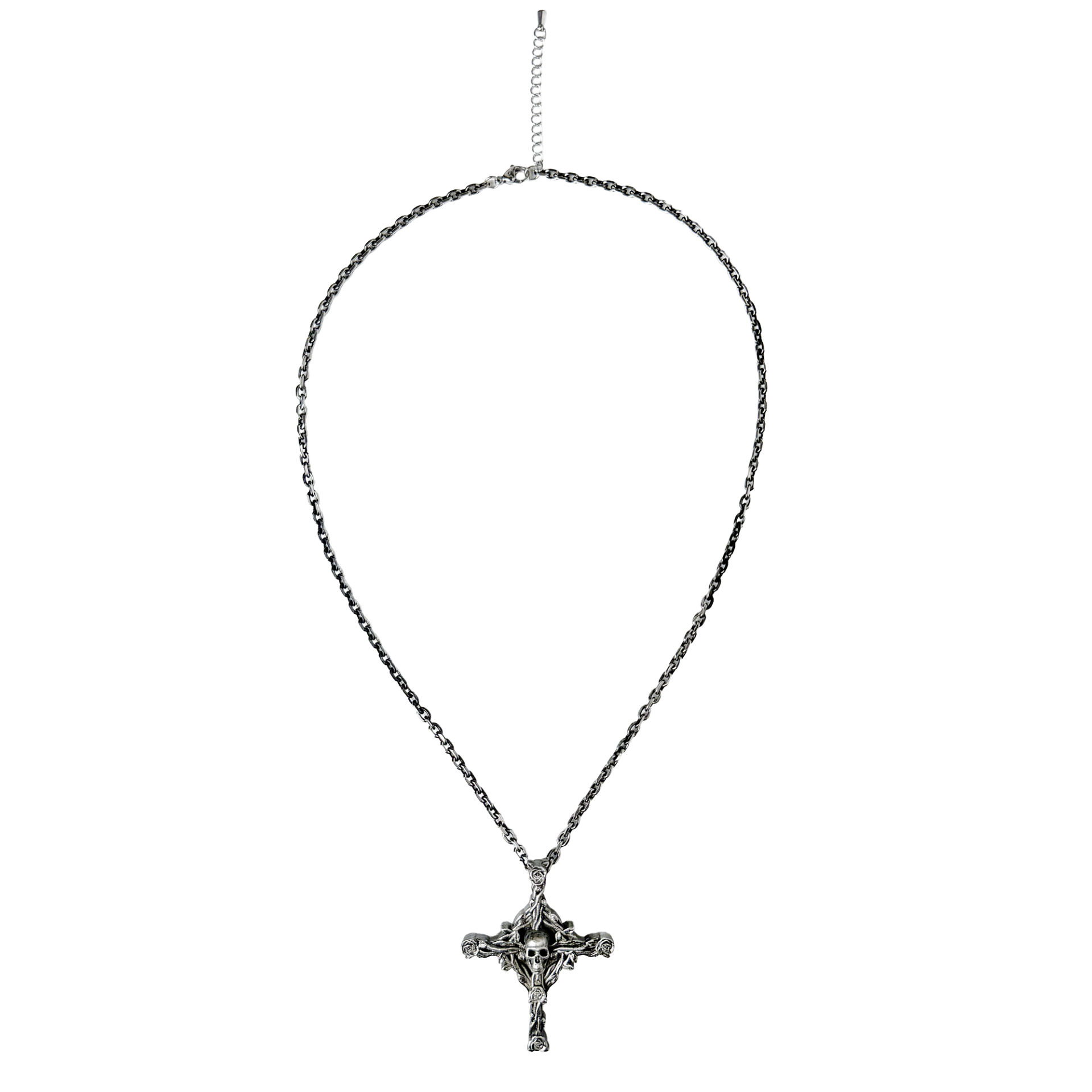 [Pre-order] SKULL BAROQUE CROSS NECKLACE