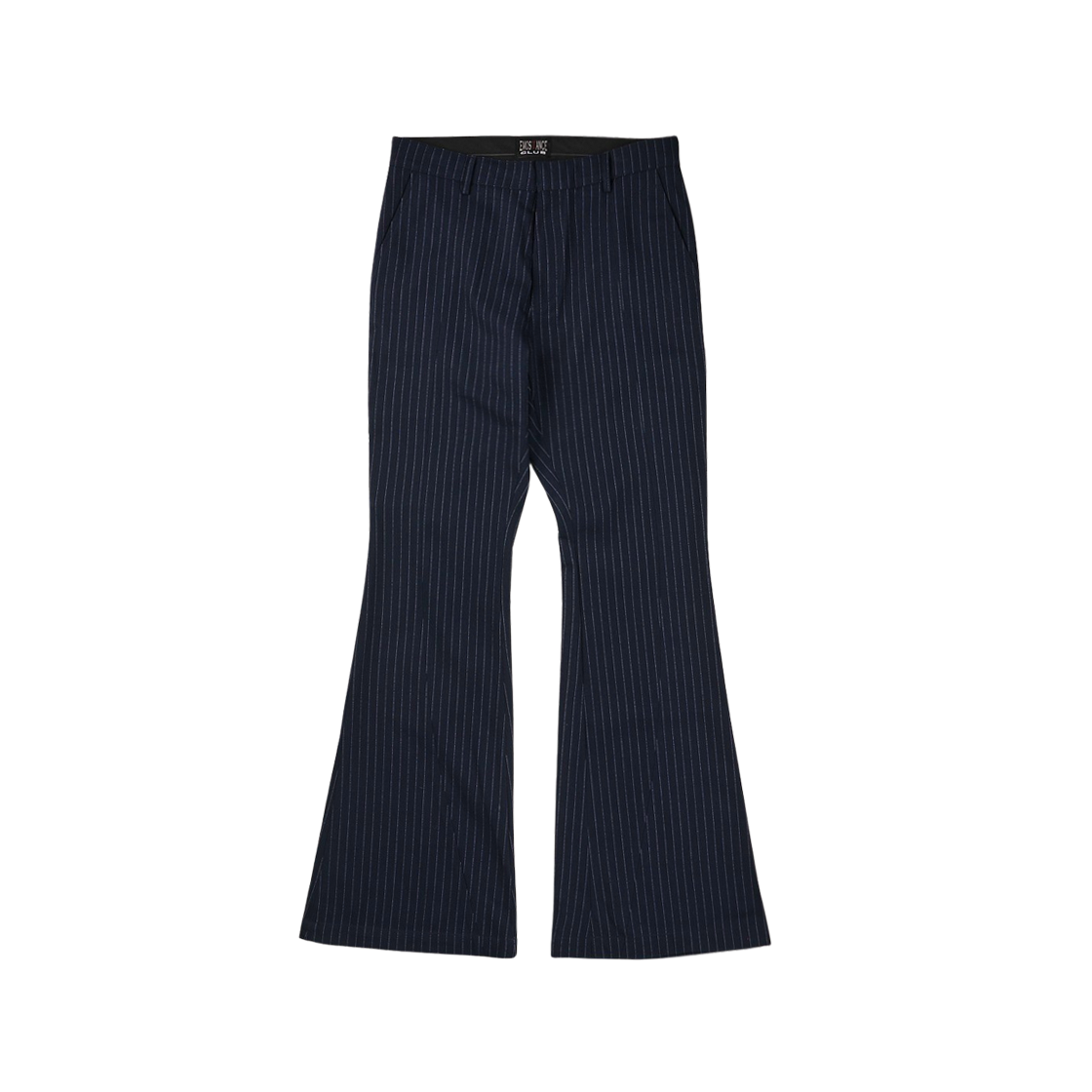 SLIM BOOTS CUT CARPENTER SLACKS - NAVY STRIPE