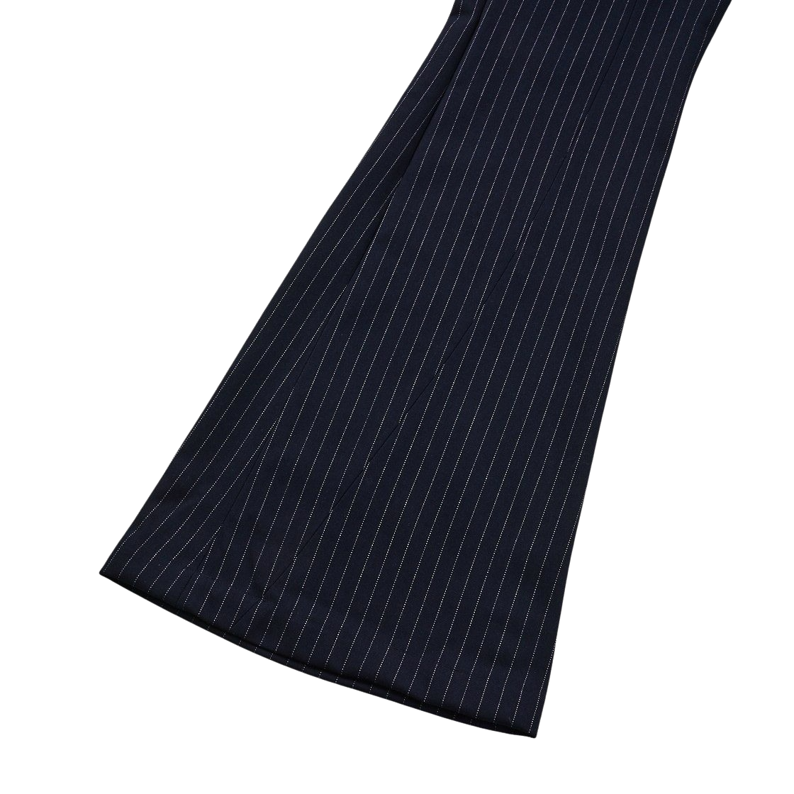 SLIM BOOTS CUT CARPENTER SLACKS - NAVY STRIPE