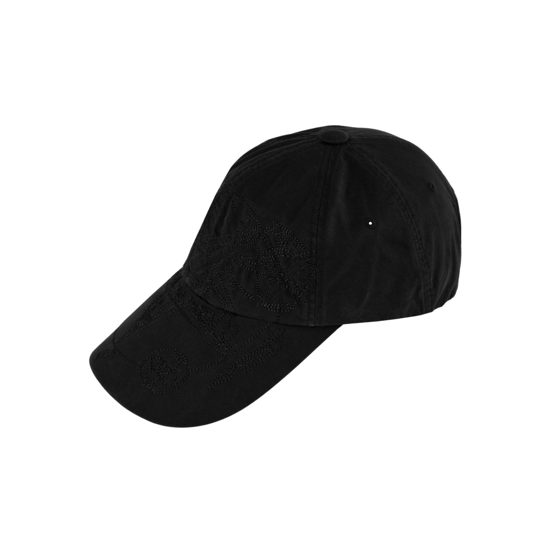 Pentagram Embroidery Cap - BLACK