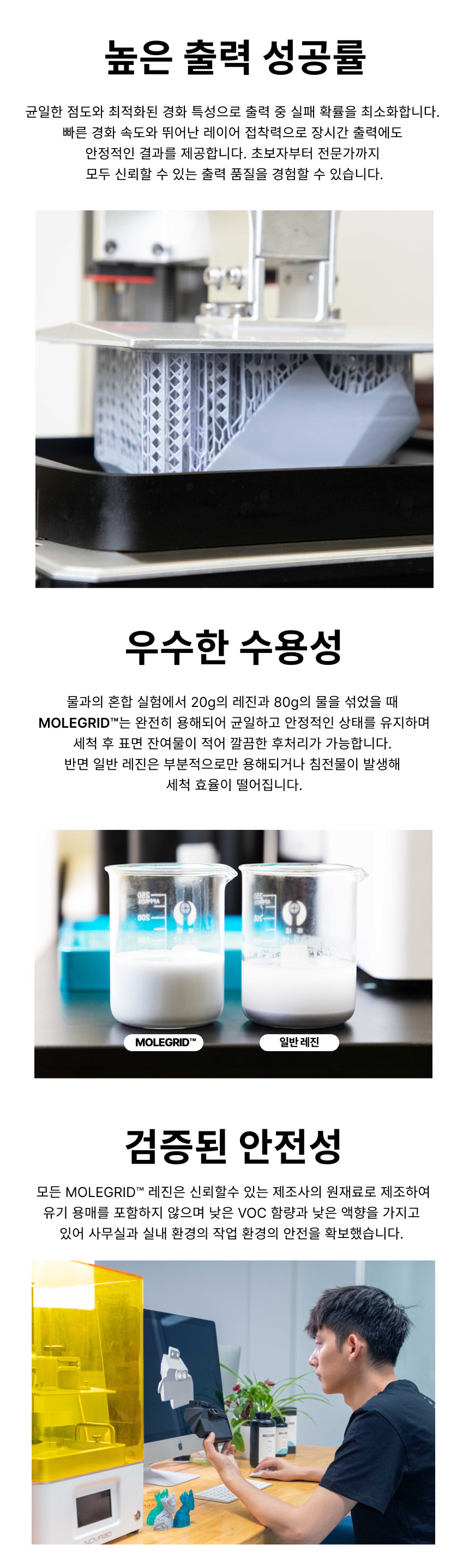 MOLEGRID™ GK 개러지키트 레진 - 화이트