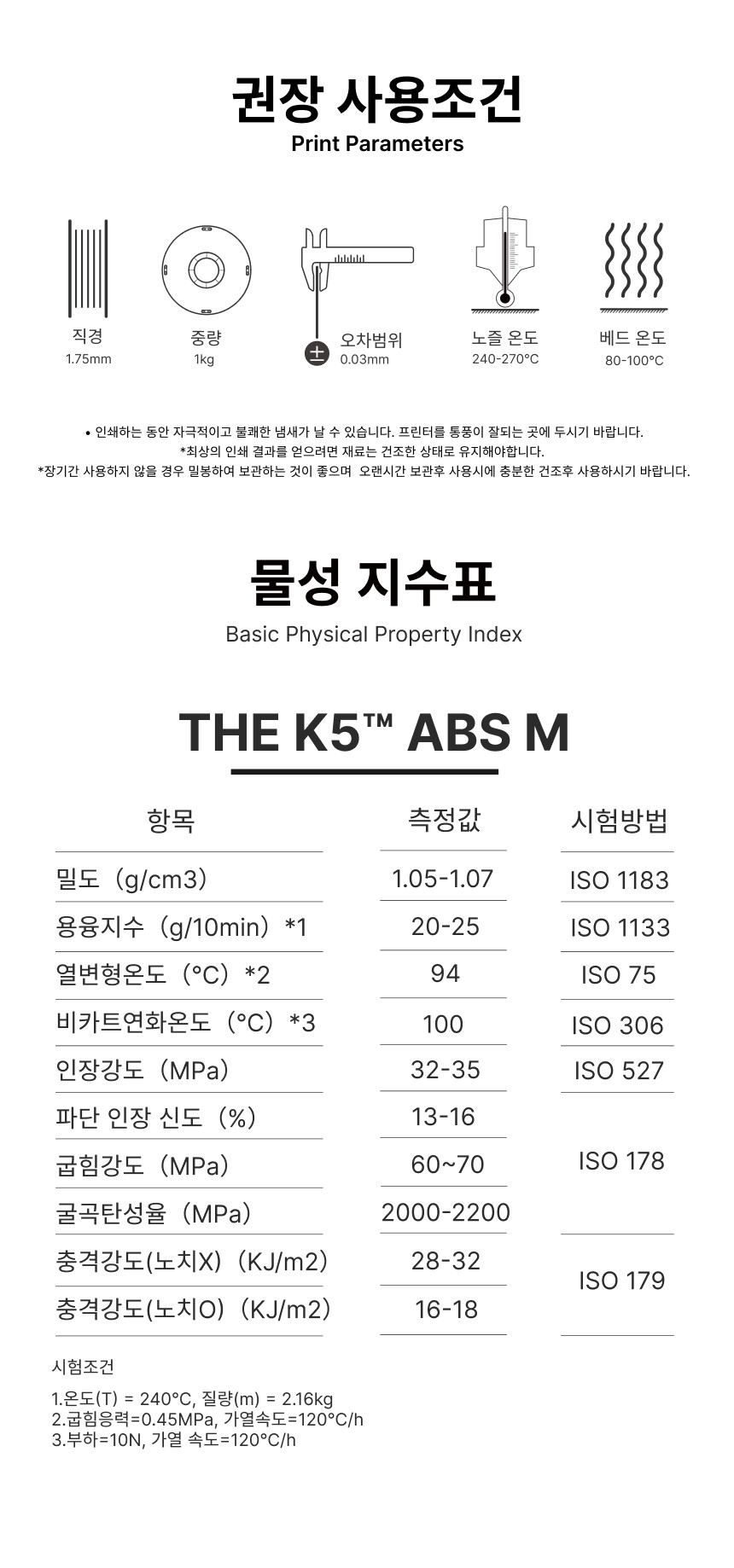 THE K5™ ABS M 매트 - 화이트