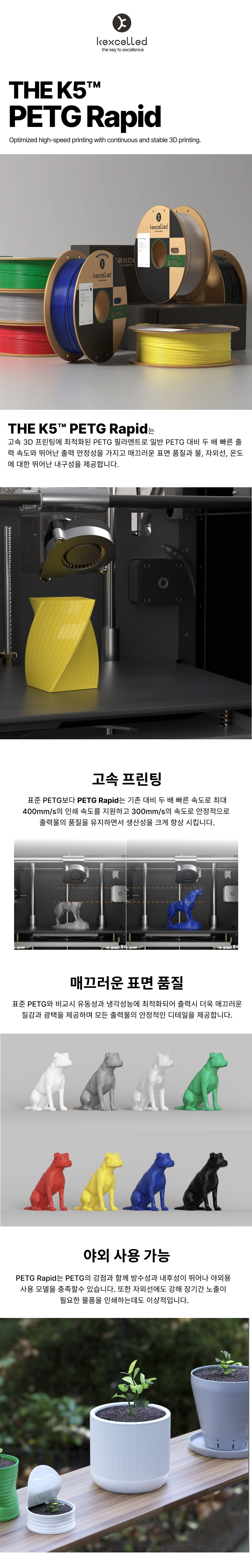 THE K5™ PETG Rapid 고속 - 미스트 퍼플