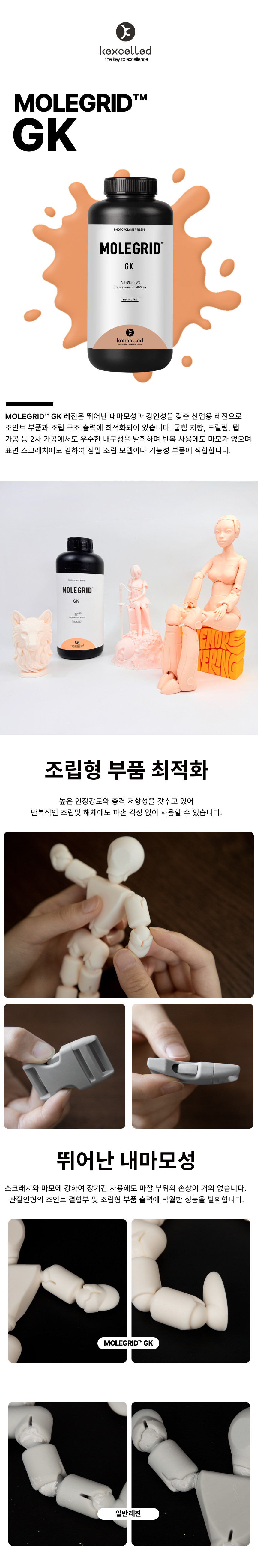 MOLEGRID™ GK 개러지키트 레진 - 화이트