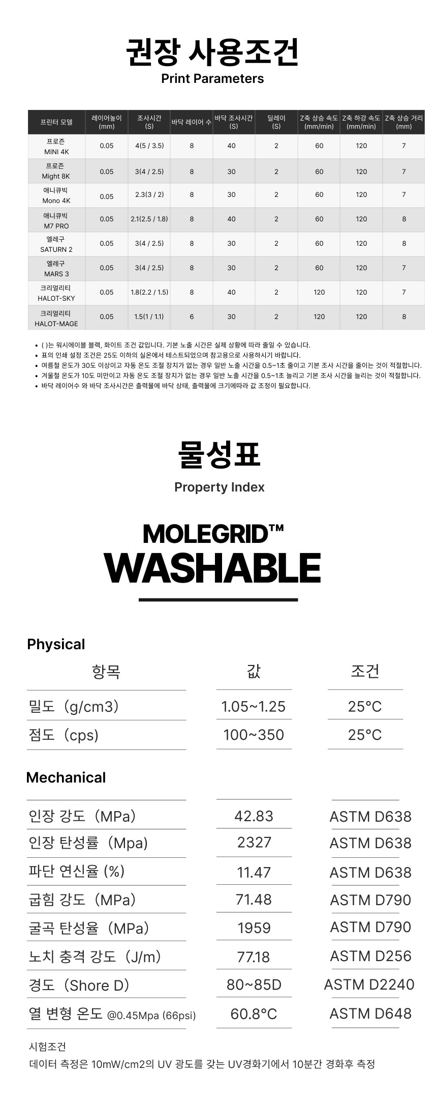 MOLEGRID™ Washable 워시에이블 - 화이트