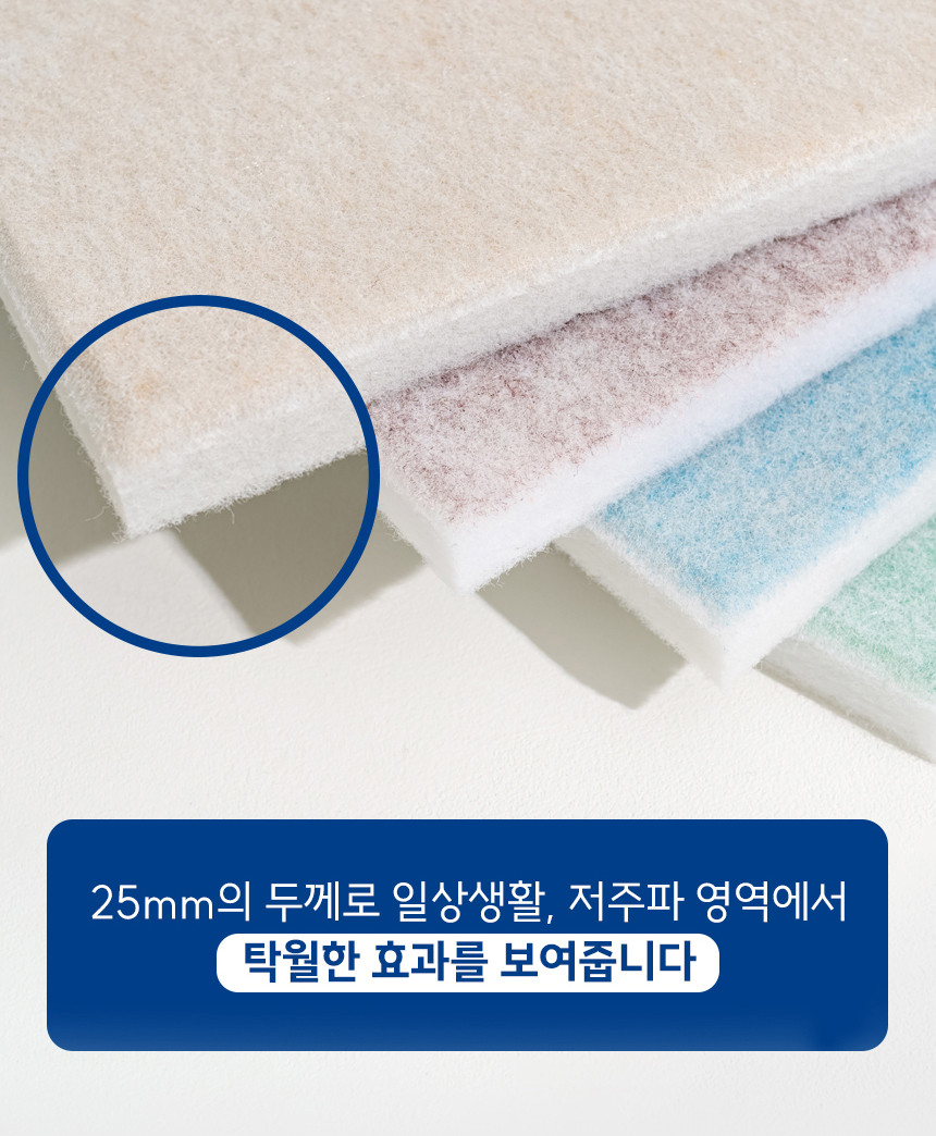 소리가 25mm 비방염 흡음재 비비보드