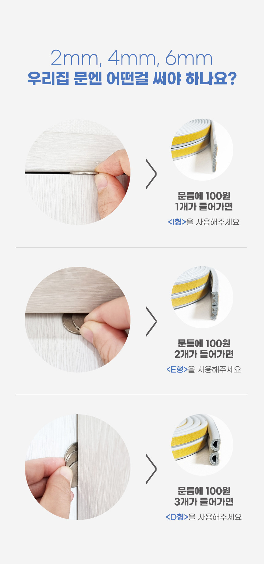 소리가 방마다방음 부속 세트(틈새막이, 스티커, 자)