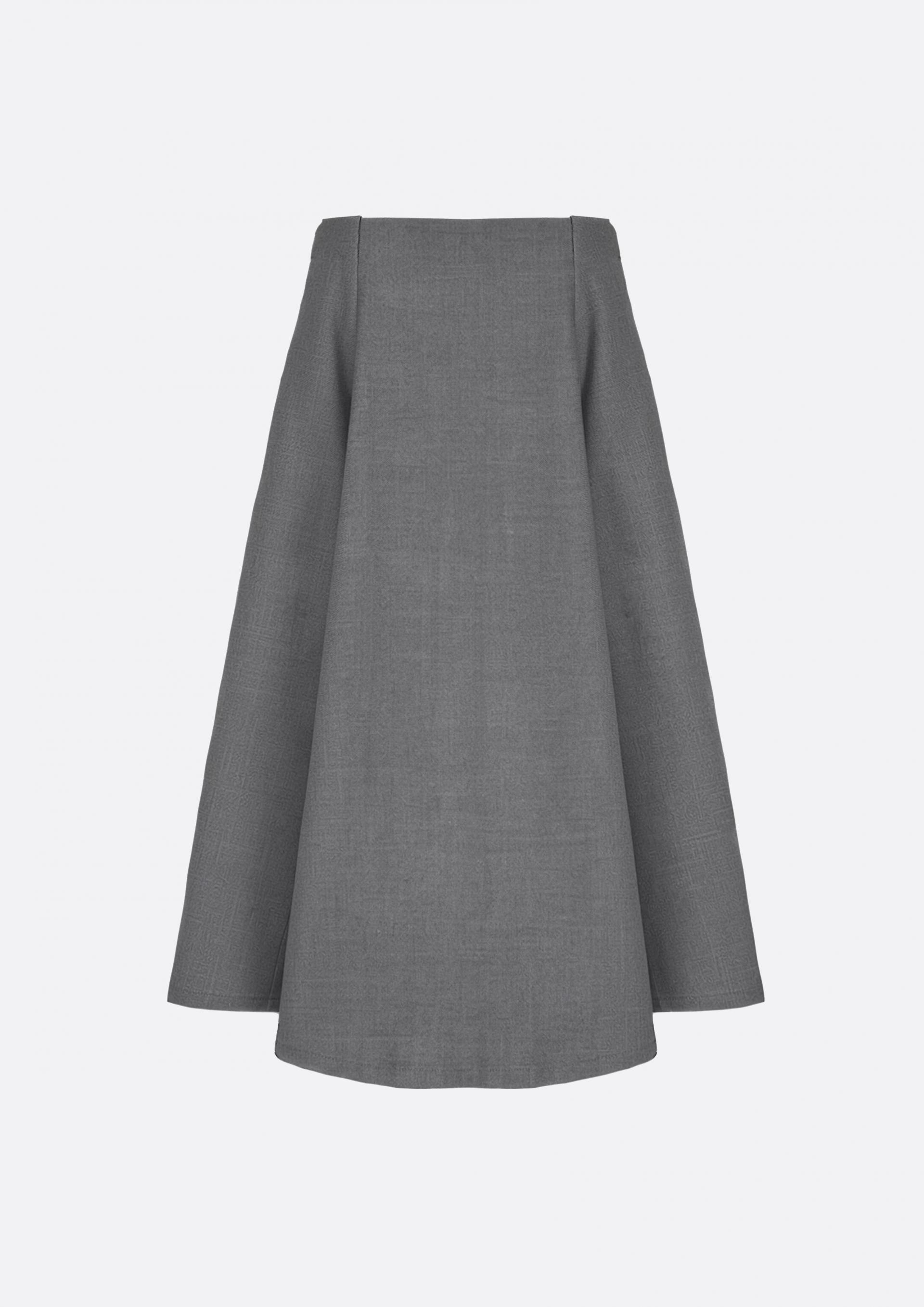 Grace Signature A-line Skirt (GRAY)