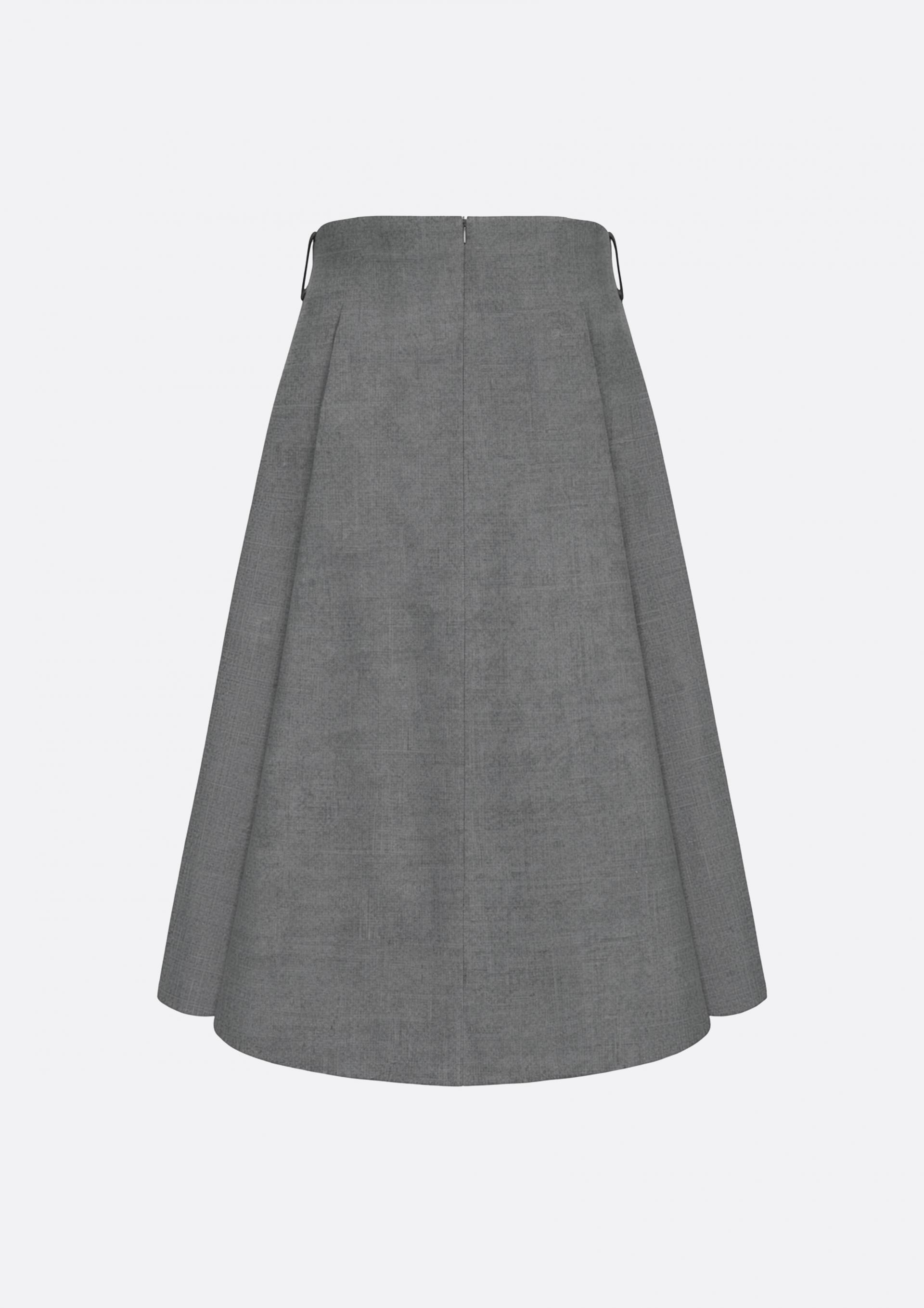 Grace Signature A-line Skirt (GRAY)