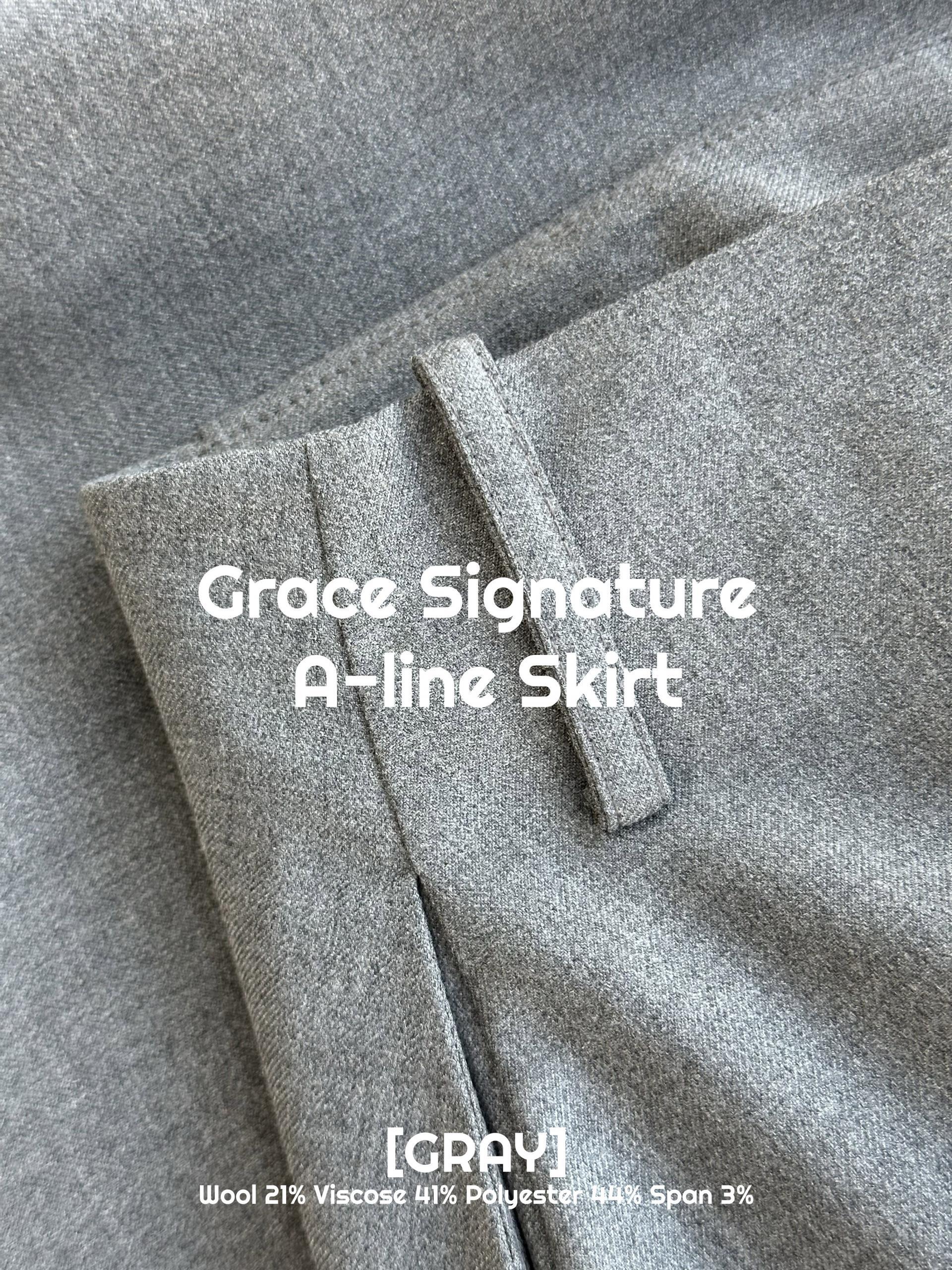 Grace Signature A-line Skirt (GRAY)