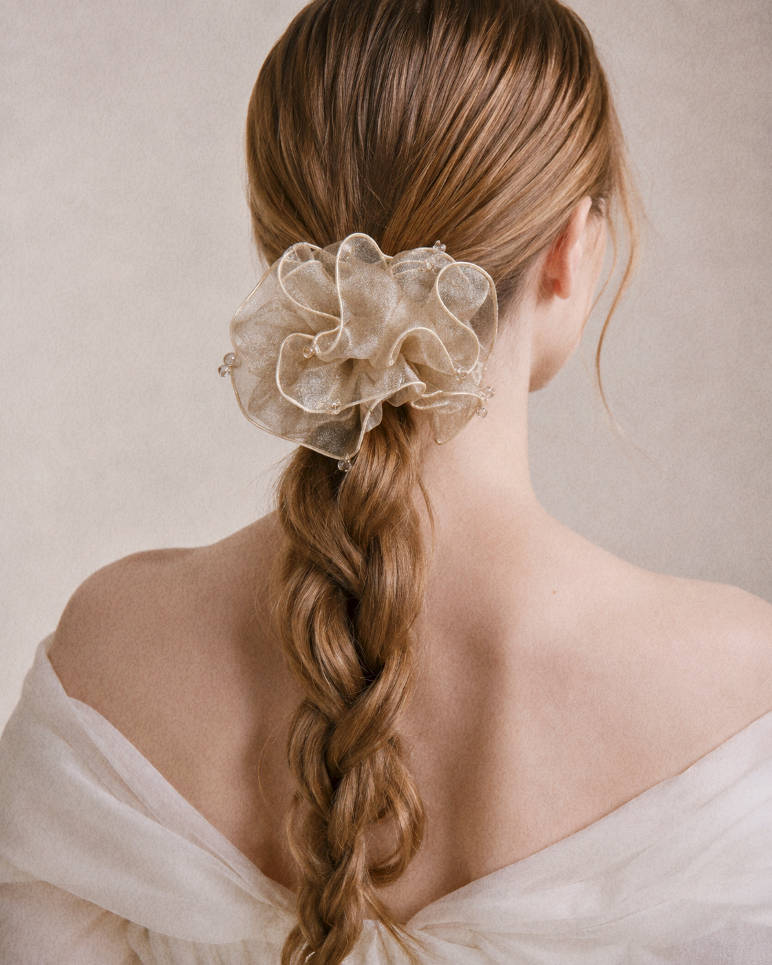 Organza Sparkle Scrunchie