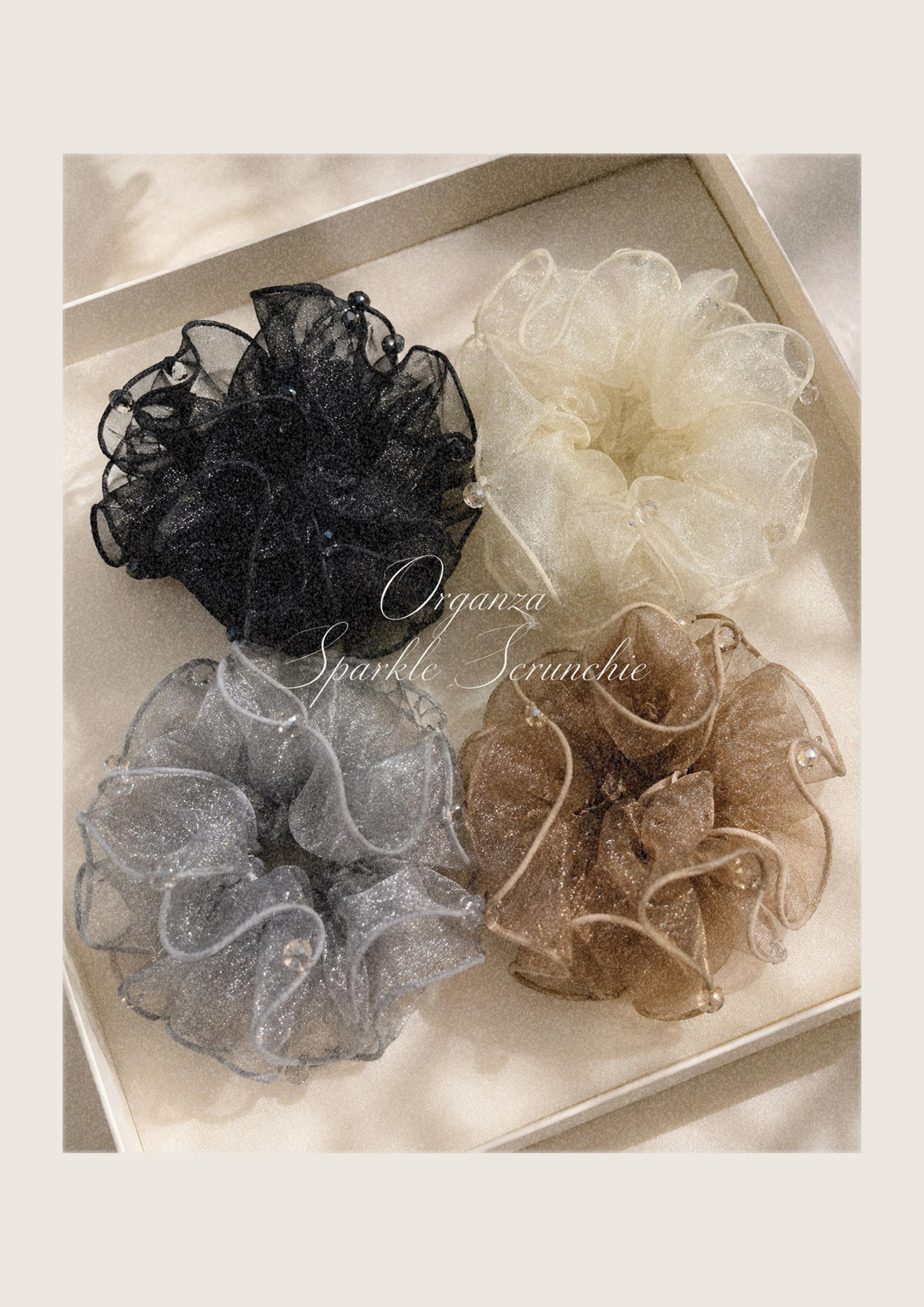 Organza Sparkle Scrunchie