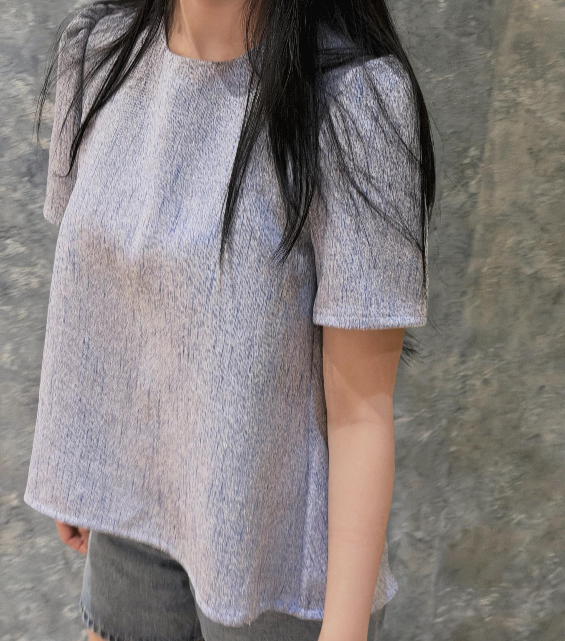 Candy Tweed Ribbon Blouse (2 Colors)