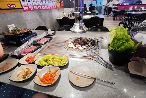 마닐라 말라테 24시간식당 통큰 정육식당 기본 상차림2