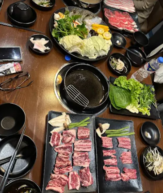 마닐라 샤브샤브 무한리필집 레드하우스 기본 상차림