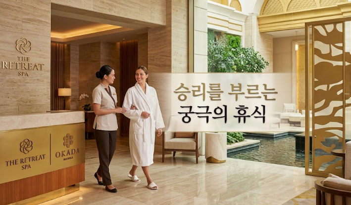 필리핀 마닐라 마사지 스파 더 리트리트 스파 The Retreat Spa 오카다 카지노 골드바 에이전시 오카다 카지노에 있는 힐링