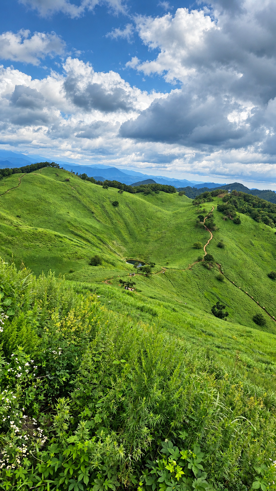 MindungSan's Shoulder-High, Silver Grass Hiking on Golden Week
