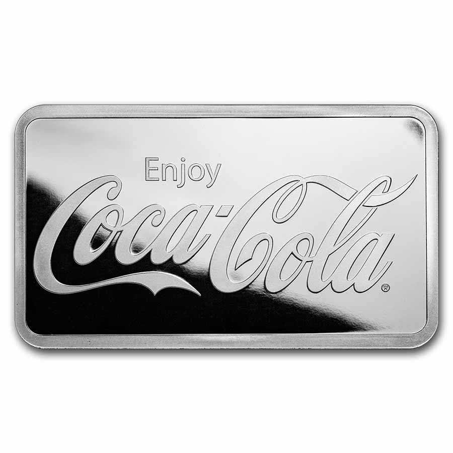 Coca-Cola® 10 oz Silver Bar Obverse