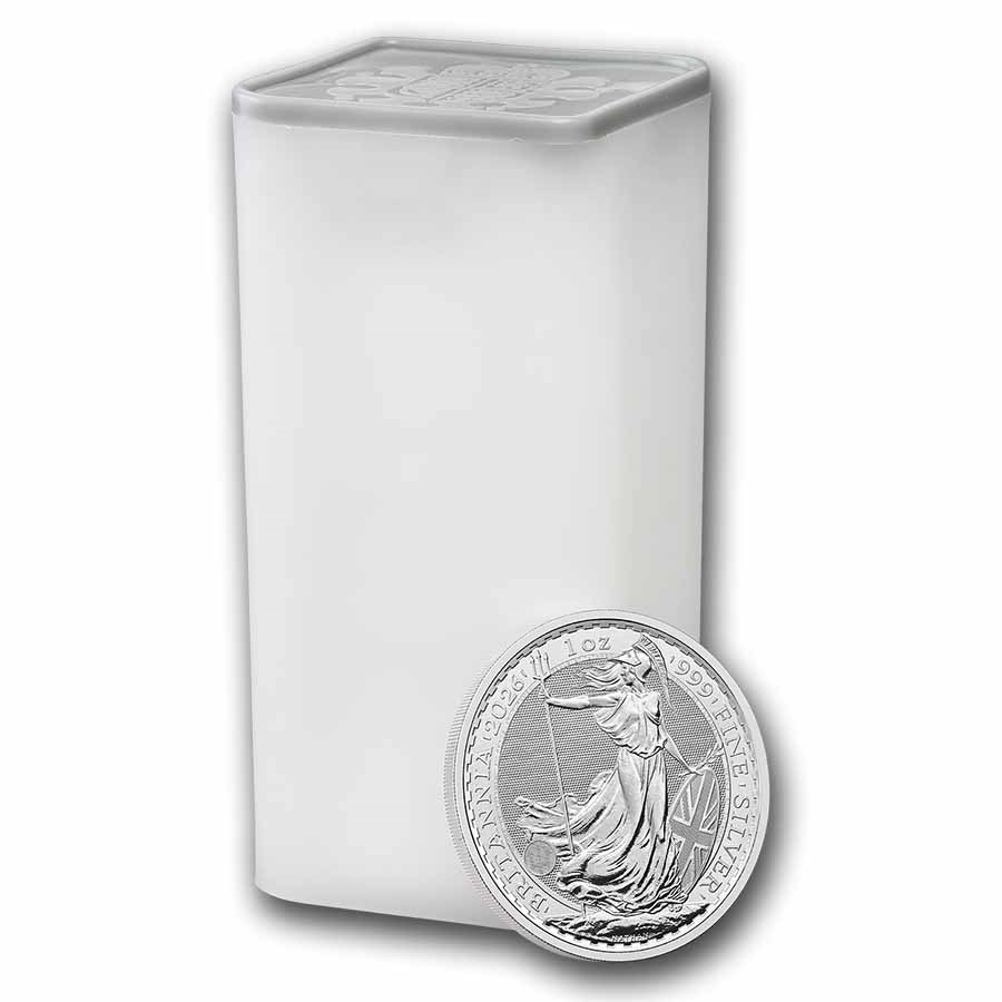 2026 영국 브리타니아 1oz 실버 25개 튜브 BU