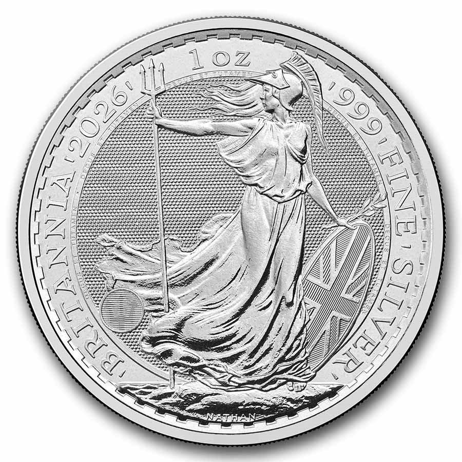 2026 영국 브리타니아 1oz 실버 뒷면 Reverse