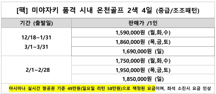 미야자키 시내호텔 내 천연온천 고품격 힐링골프 - 아오지마 / 레이크사이드 / 선샤인 CC