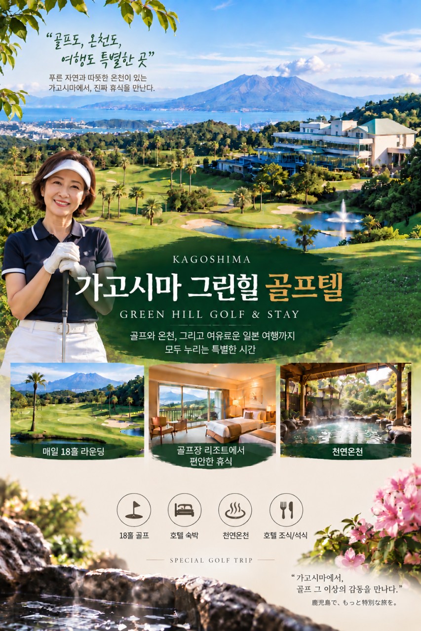 가고시마 그린힐골프리조트 중식외 올포함