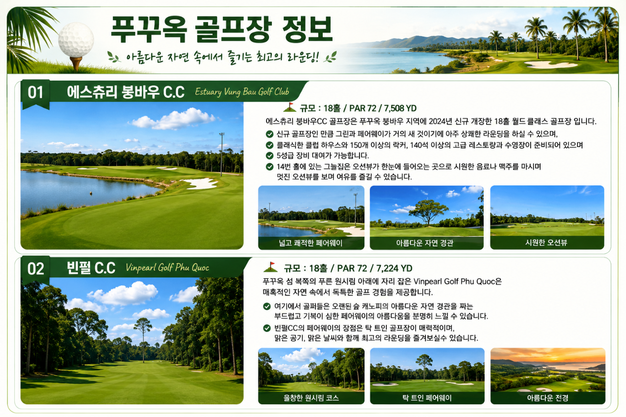 올인클루시브 푸꾸옥골프 / 에스츄리붕바우CC+푸꾸옥빈펄CC