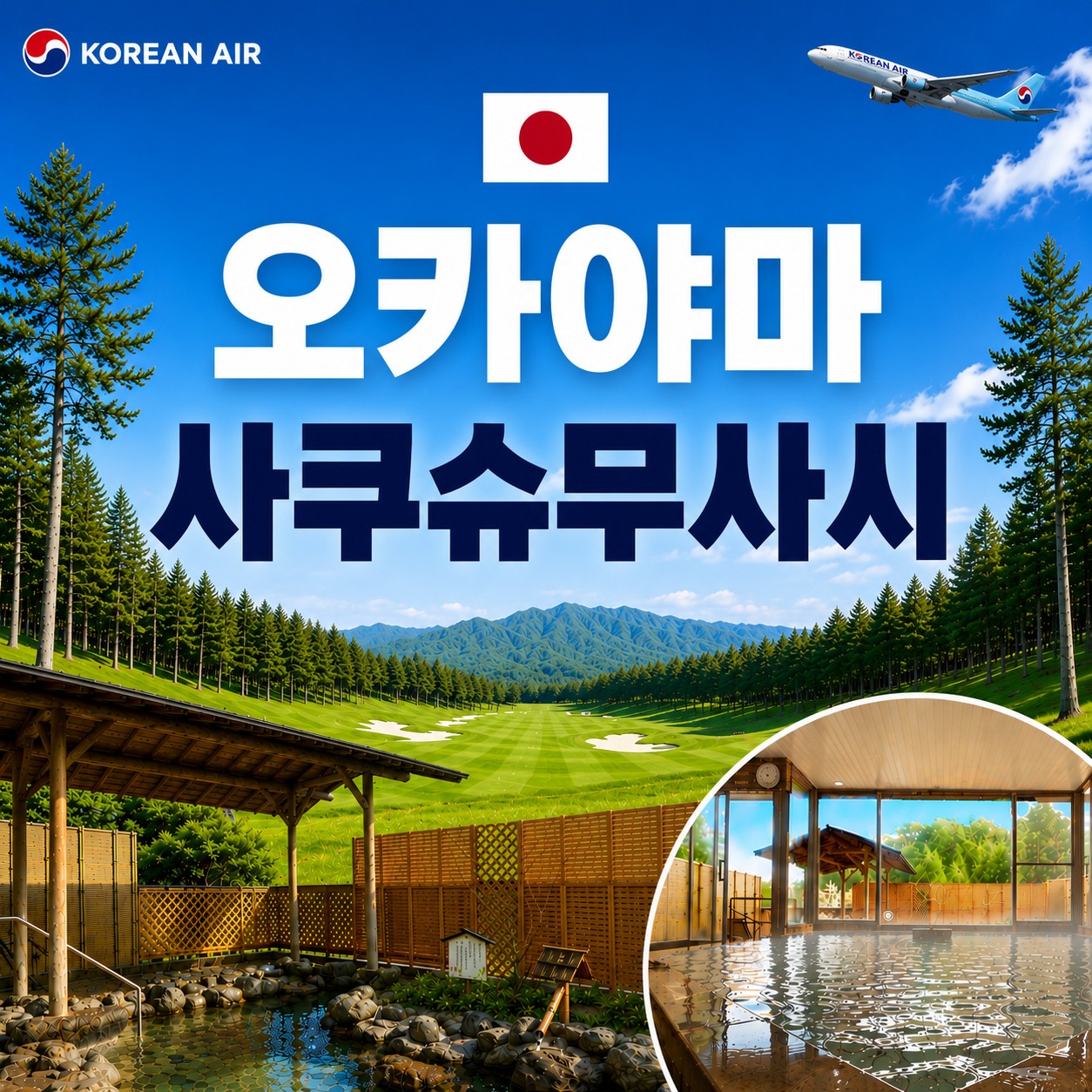 [프리미엄] 사쿠슈무사시 온천 골프리조트 - 주중체류일 9H서비스 포함
