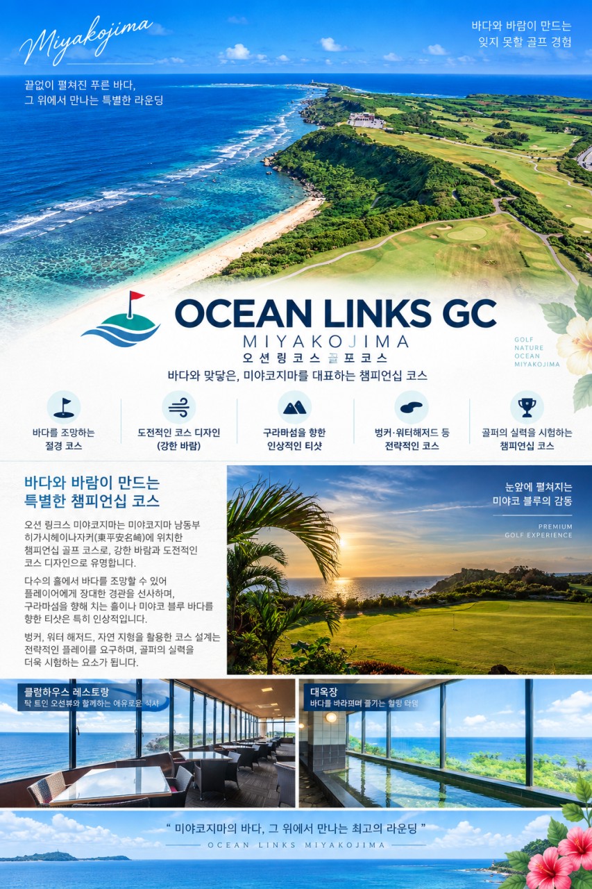 미야코지마 시내중심 라이징썬호텔 3색코스 - 진에어 9월 선발권기준