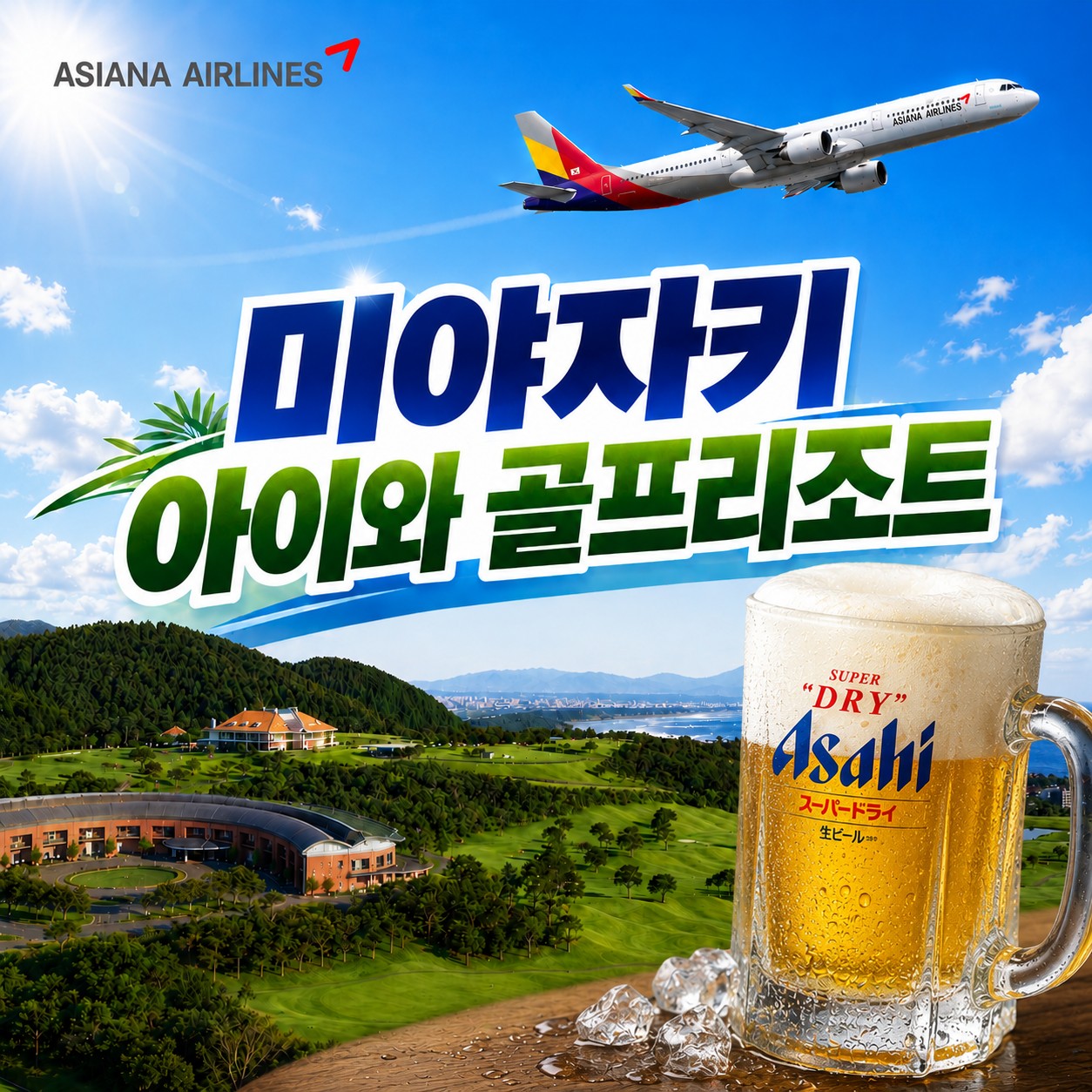 아이와 골프리조트 (전 일정 식사포함) - 아시아나항공 / 2박부터 장박까지 체류형 인기만점