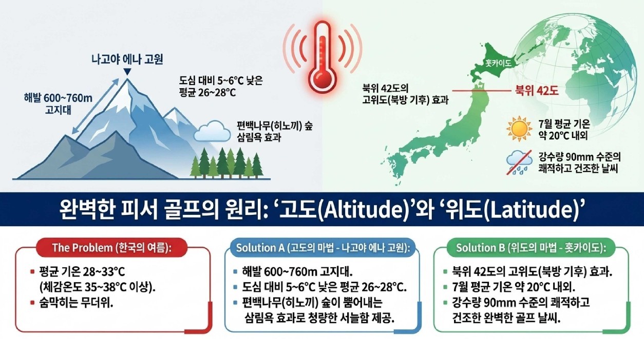 [에나고원] 해발 800m 한여름 27℃ 시원한 여름골프 - 메달리온 벨그라비아 골프리조트 3박4일