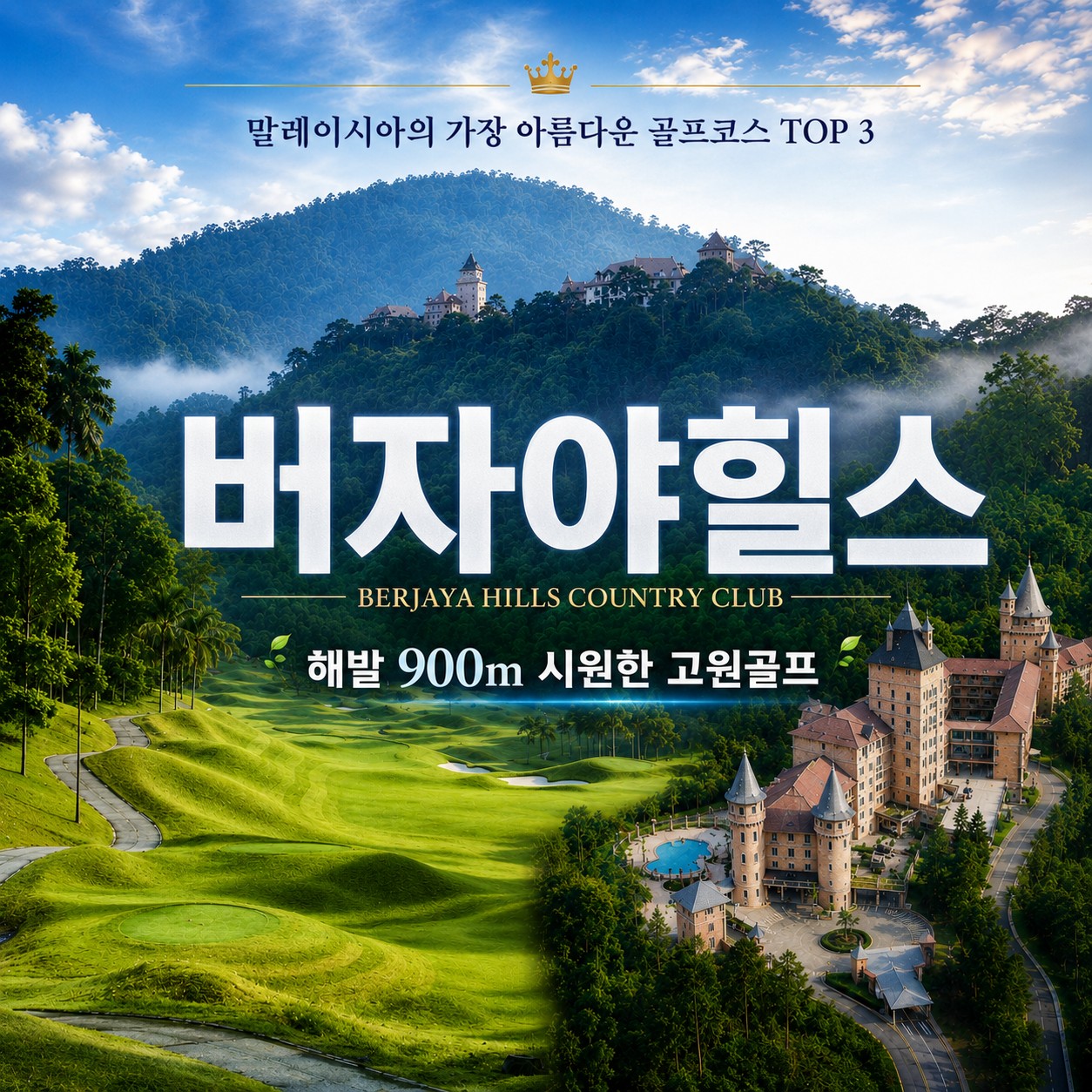 버자야힐스 CC - 해발 900m 시원한 고원에서 청량골프 - 말레이시아 가장 아름다운 코스 TOP 3