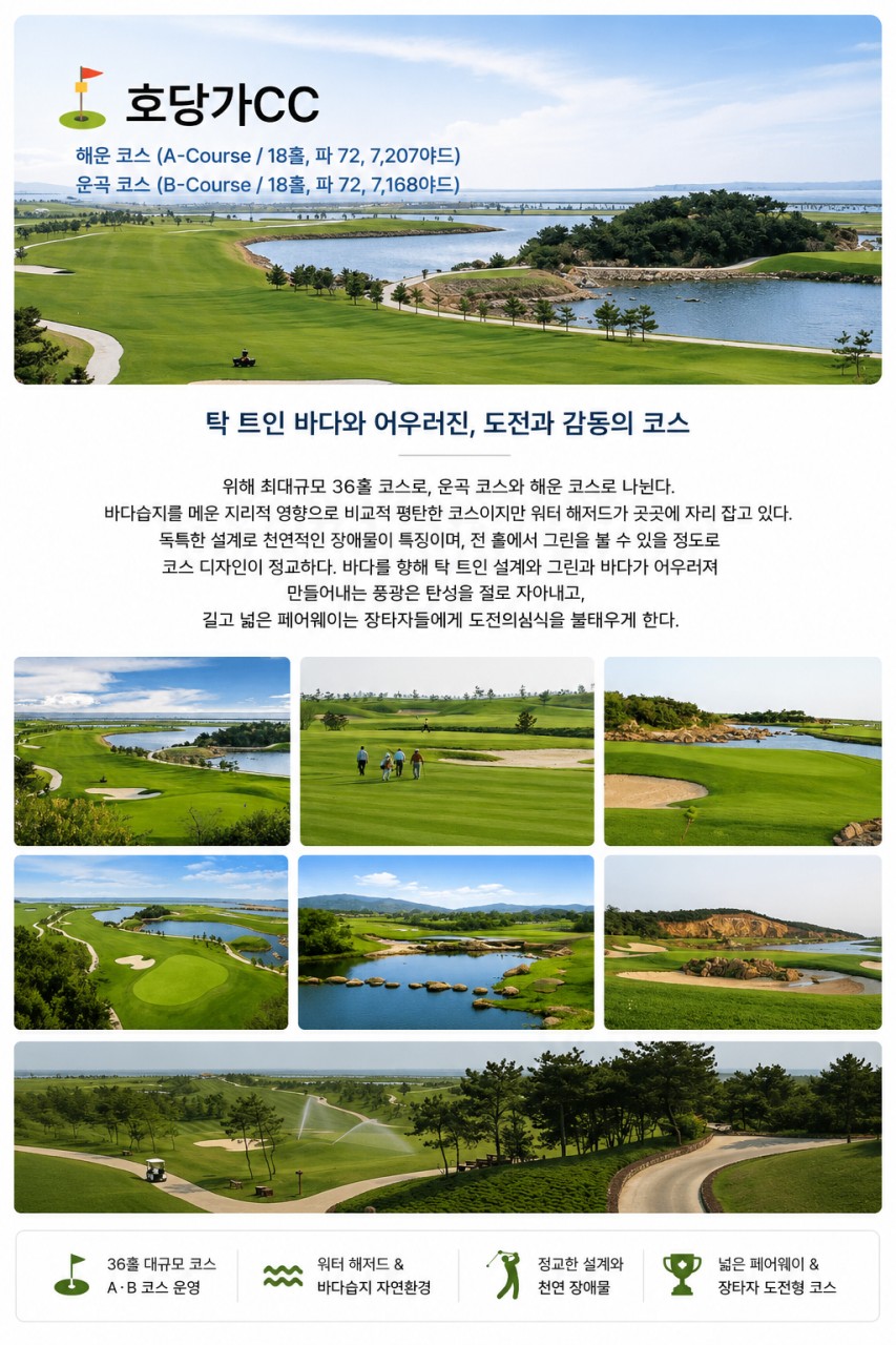 [모두포함] 한인타운 5성급호텔 3색골프 패키지 2박/3박