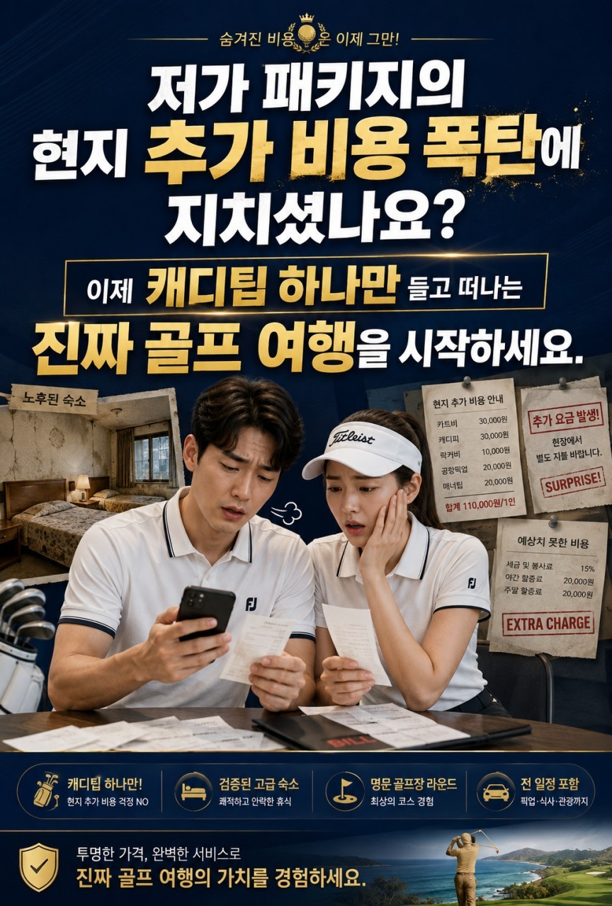 [모두포함] 프리미엄 햄튼바이 힐튼호텔 - 국적기 3색골프 패키지