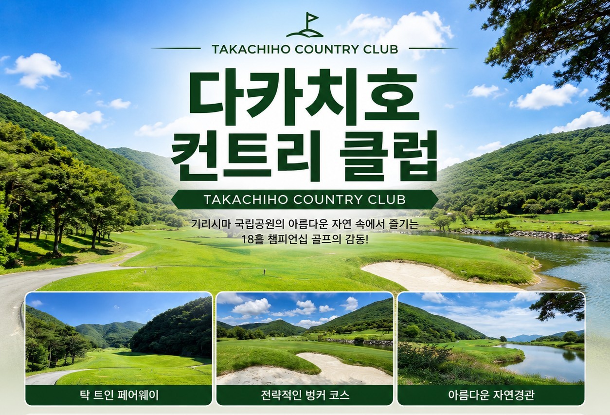 미야코노조 시내호텔 3색코스 - 카노야 / 오수미 / 다카치호 / 레인보우 CC 등