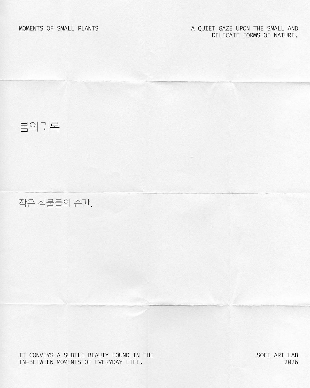 봄의 기록