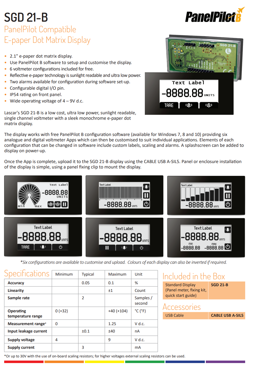 패널파일럿 LASCAR PanelPilot B / SGD 21-B