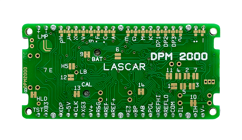 3½자리 LCD 전압계 LASCAR Panel Meters / DPM 2000S
