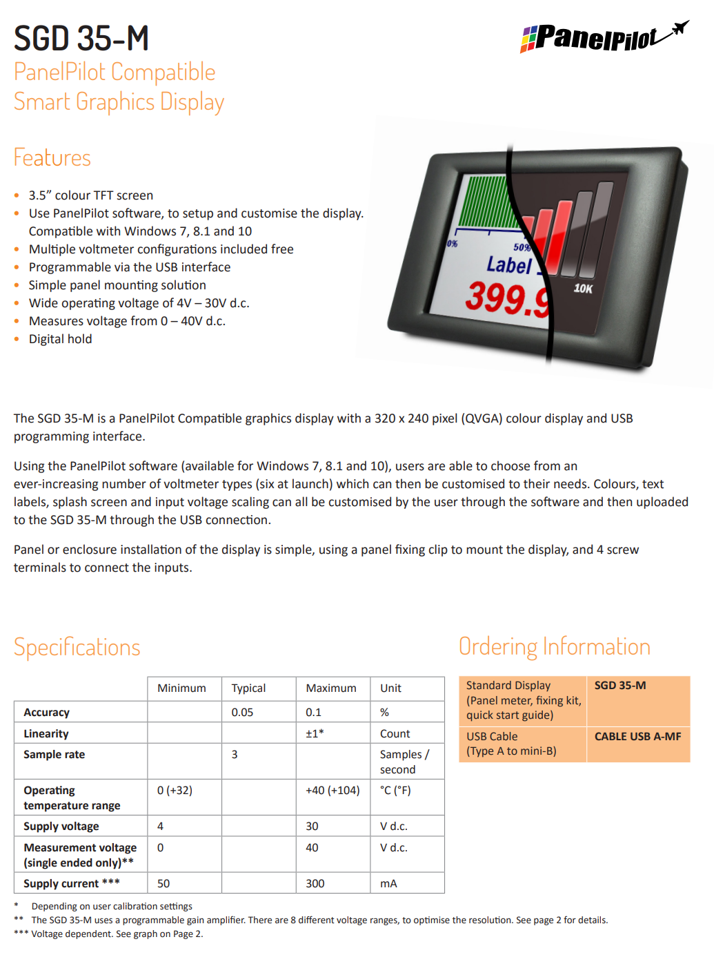패널파일럿 LASCAR PanelPilot M / SGD 35M