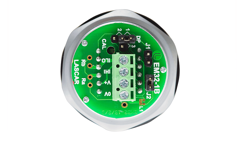 원형 구멍 장착형 LCD 전압계 LASCAR Panel Meters / EM32-1B