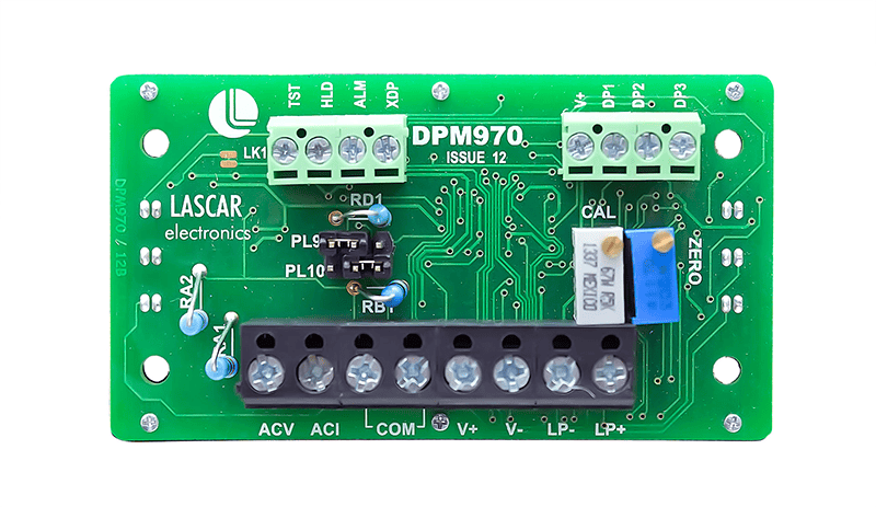 대형 디지털 AC LCD 전압계 LASCAR Panel Meters / DPM 970