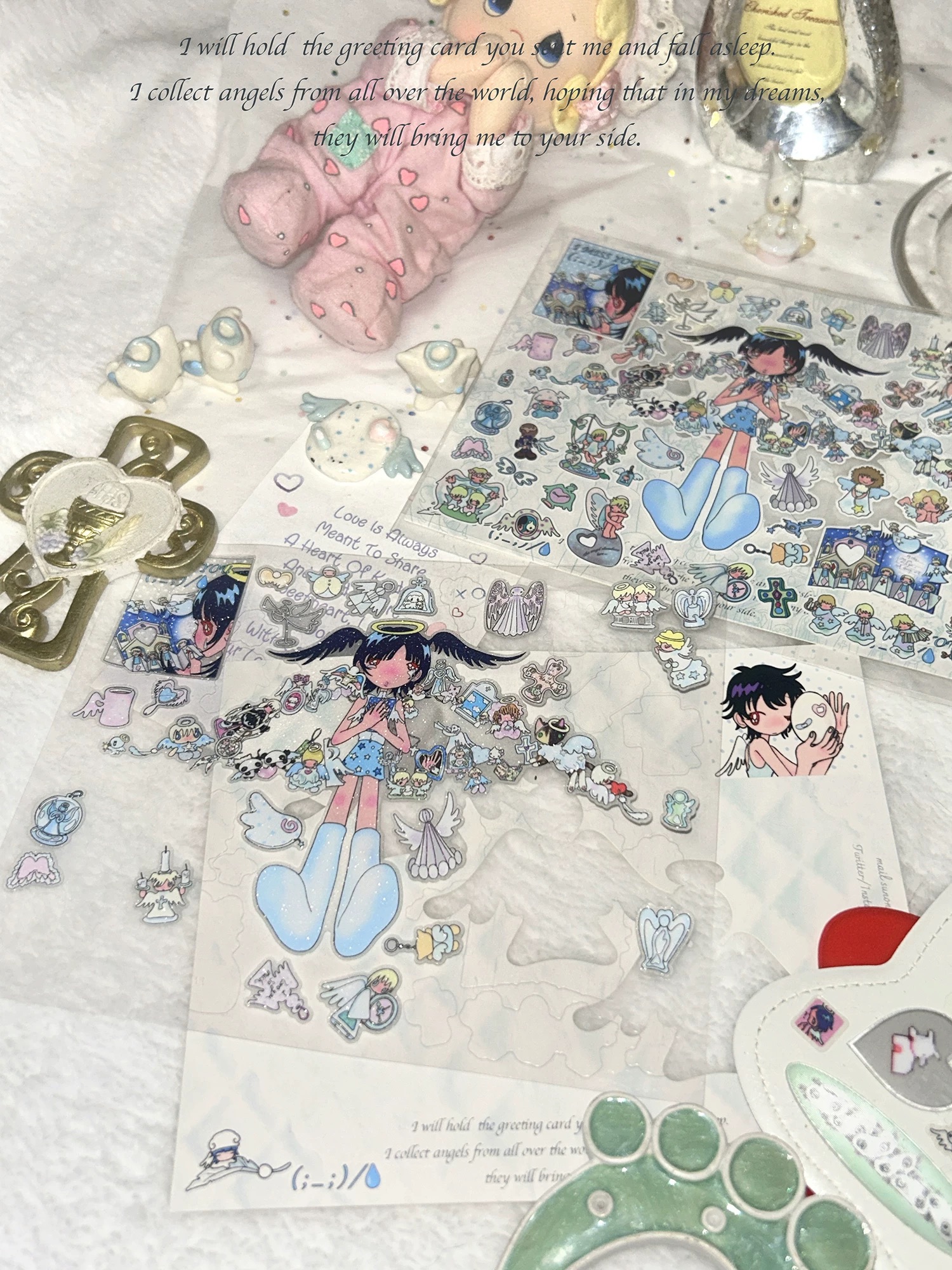 Collect everything of the angel sticker