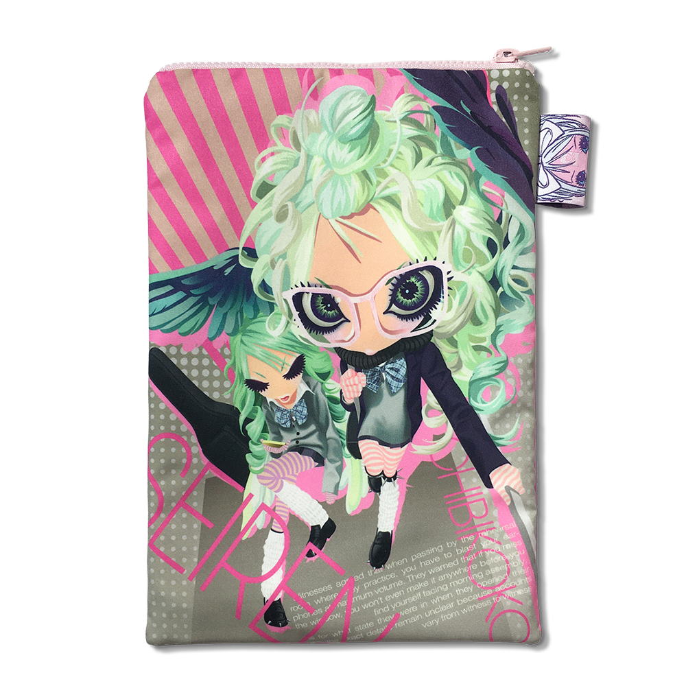 [ChiBiKOKO] 高校 SEIREN multi pouch - Pink