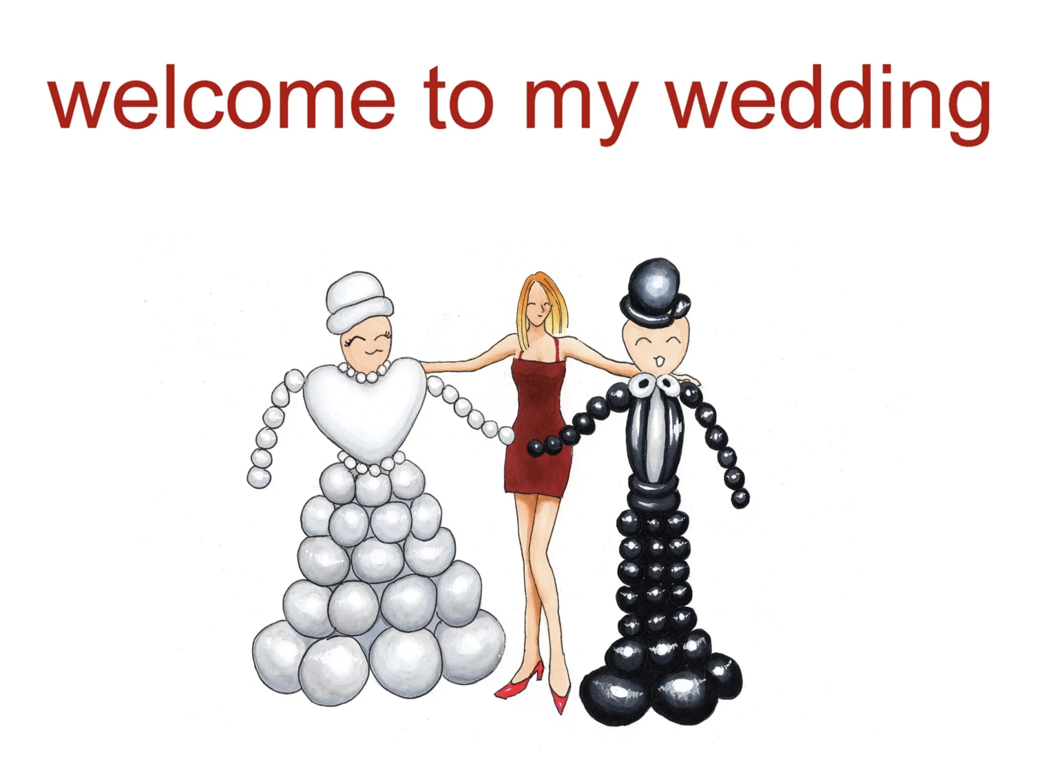 Elegant wedding sticker