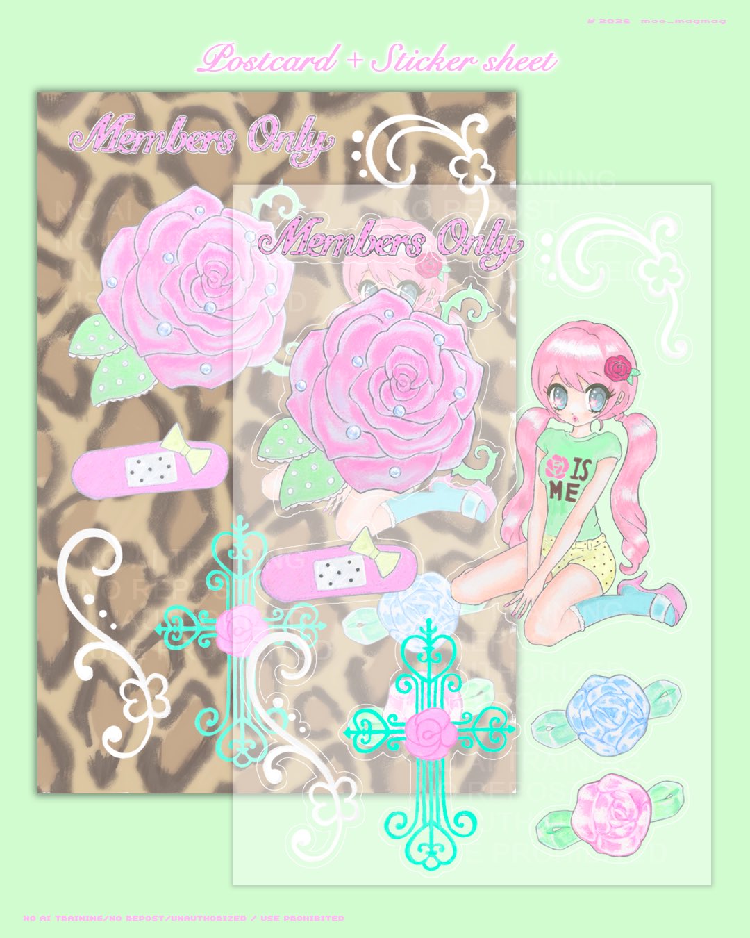 PINK ROSE GAL sticker